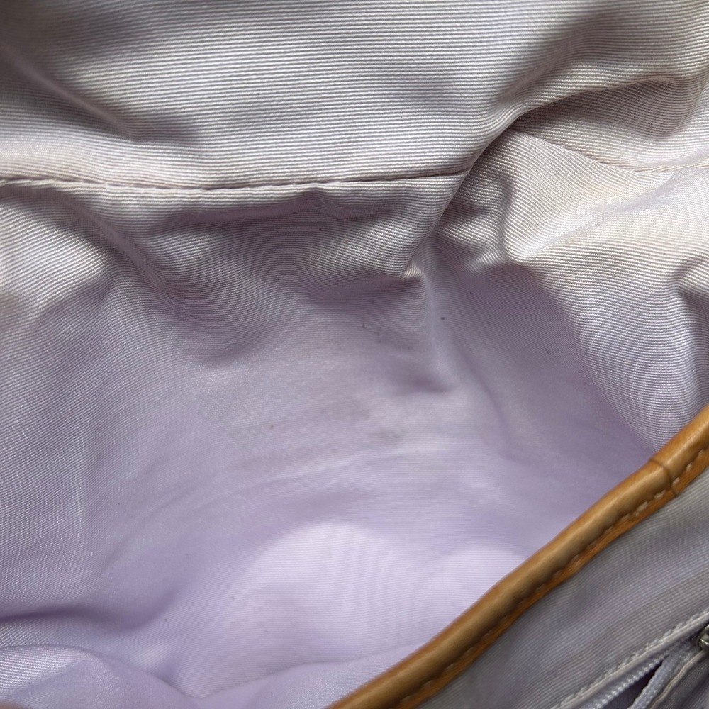 Coach Soho F12308 Lilac Signature Canvas Leather Shoulder Bag Fair - Picture 9 of 12